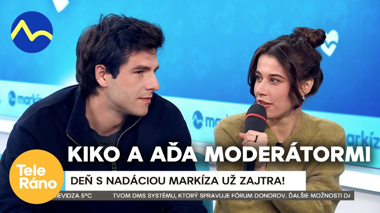 Kiko a Aďa budú moderátormi Telerána aj Reflexu na Deň s Nadáciou Markíza 2025 | Teleráno