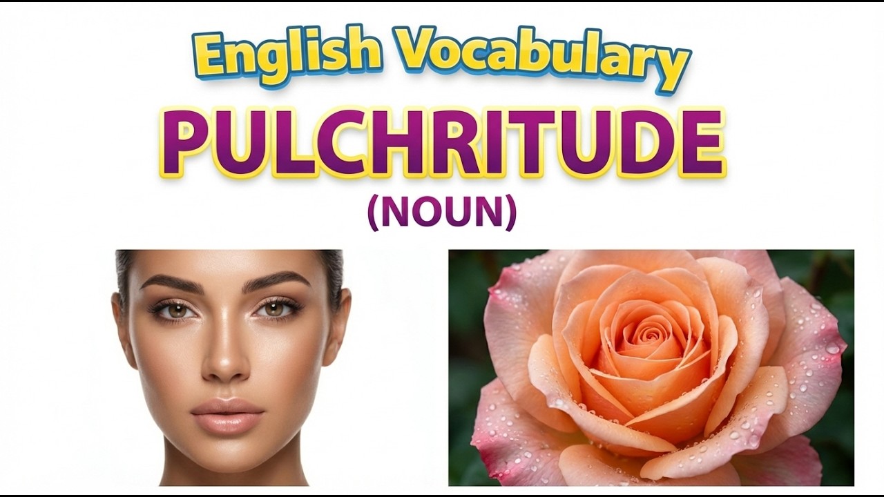 2130) Pulchritude –  Word Meaning, word use,  Synonyms & Antonyms  |  English vocab builder
