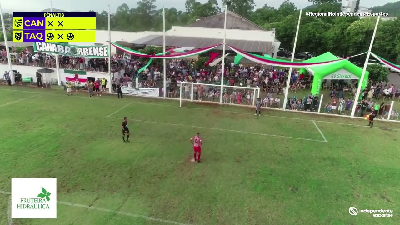 Canabarrense 2 x 4 Taquariense - Pênaltis - Semifinal Regional Aslivata Certel/Sicredi de 2025