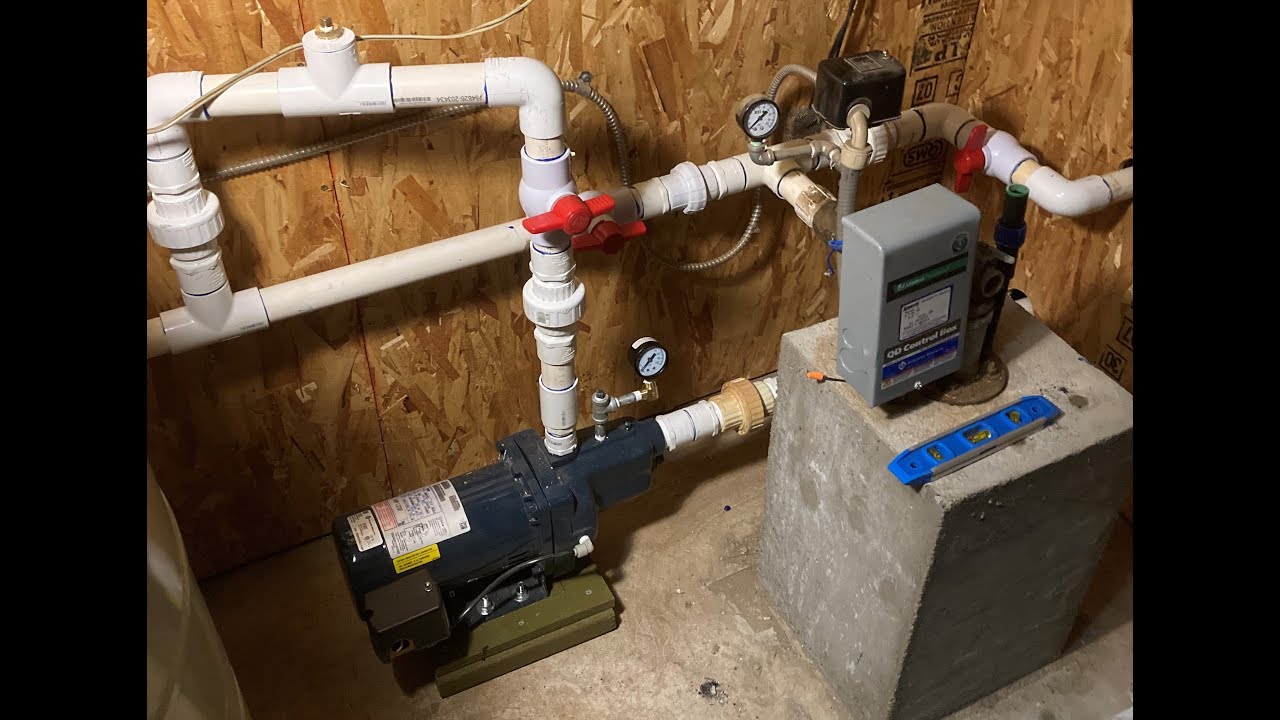 Well Water Storage Tank System With Bypass