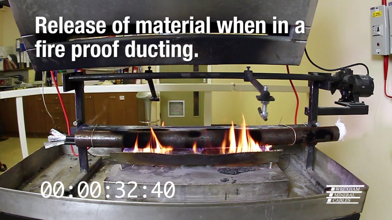 MICC & Steel Wire Armoured (SWA) smoke release under fire conditions