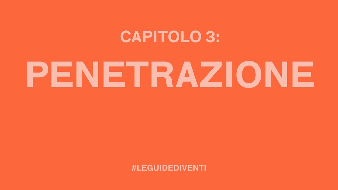 GUIDA AL SESSO, capitolo 3: penetrazione