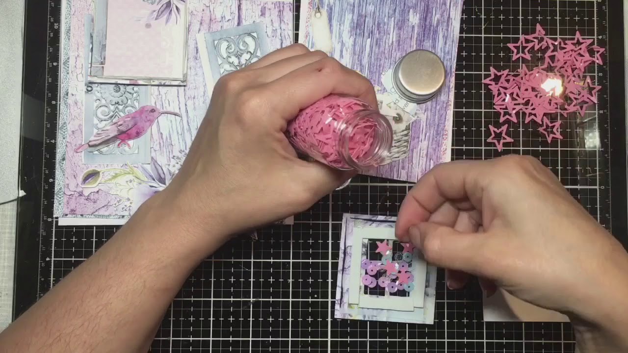 Process video speedcrafting tutorial shaker cards with Mintay Dreamer | Anleitung Sch&uuml;ttelkarten