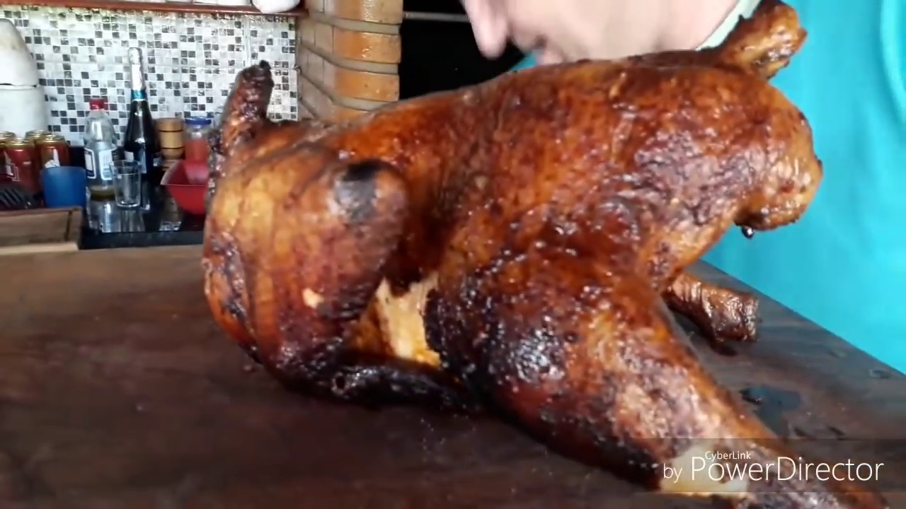 COMO ASSAR UM FRANGO INTEIRO NA CHURRASQUEIRA