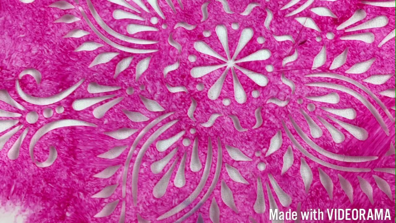 Let's Stencil a Cushion Cover