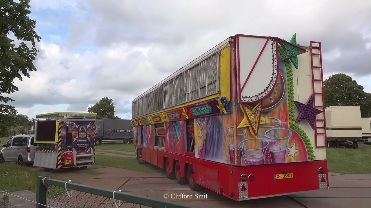 Kermis Santpoort 2025 Transport en opbouw Deel 2