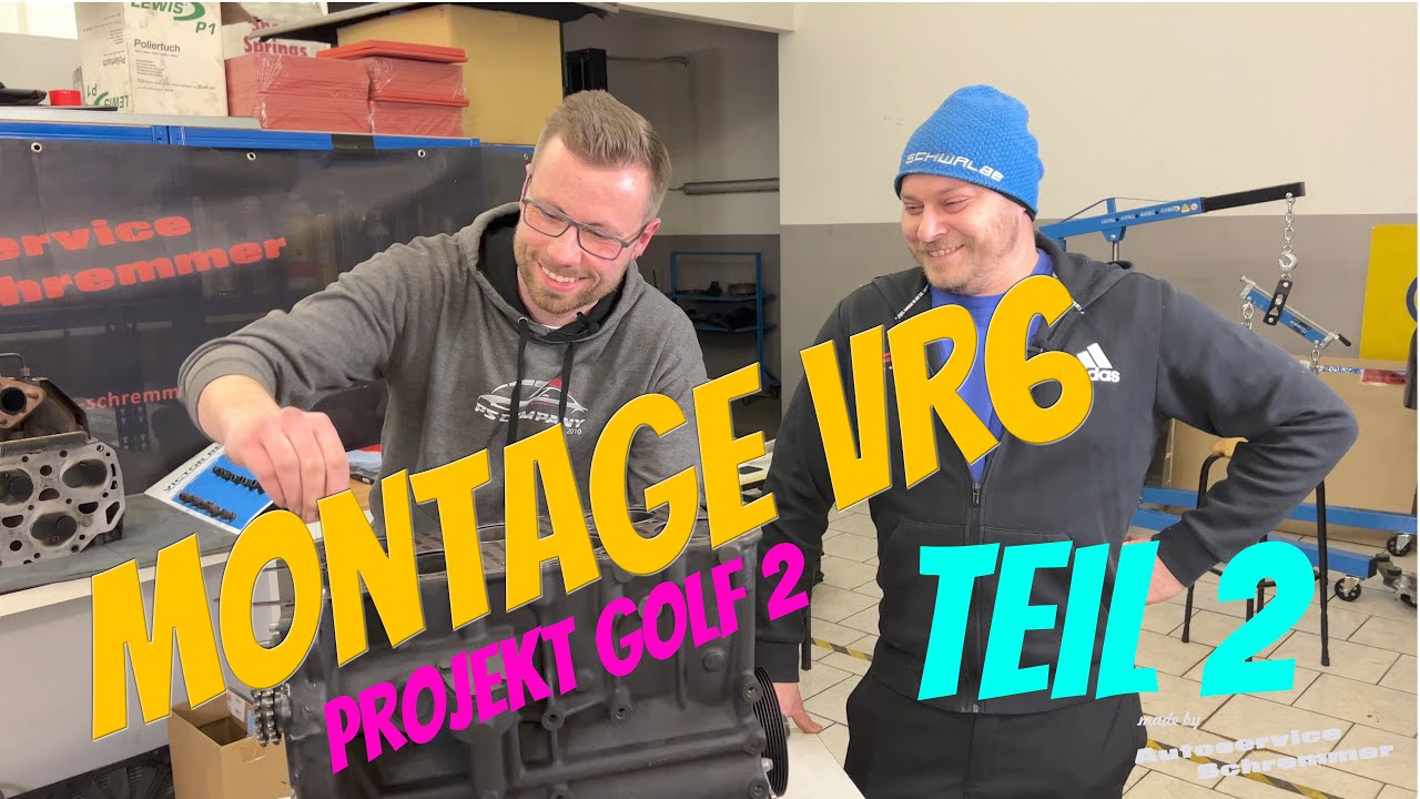 Projekt VW Golf 2 Fire and Ice - Montage VR6 AAA - Teil 2