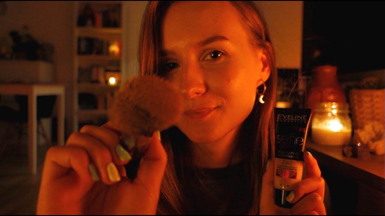 asmr po polsku 🌙 robię ci letni makijaż 🌞 *doing your makeup roleplay* (polish whisper)