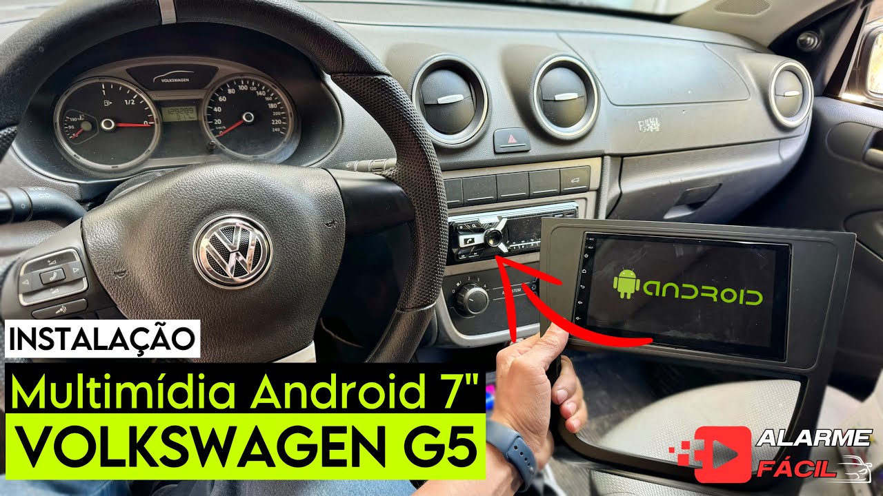 Instalação Multimídia Android 7” Volkswagen Gol G5 ✅ Custo Benefício