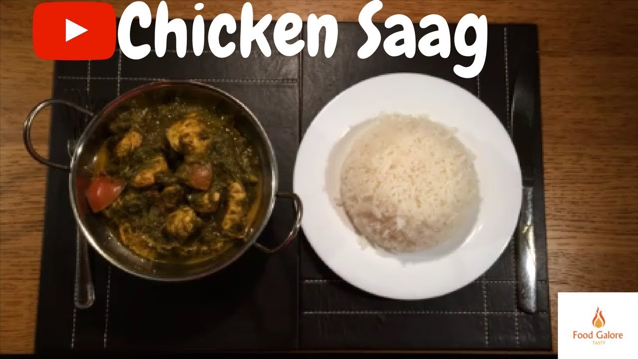 Chicken Saag Recipe, Chicken Saagwala Recipe, Chicken Curry, How to Make Chicken Saag