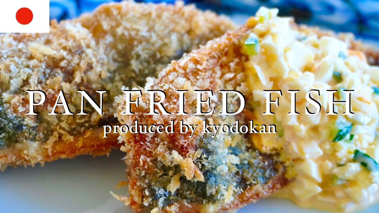 Japanese pan fried fish and tartar sauce. Crispy and juicy!