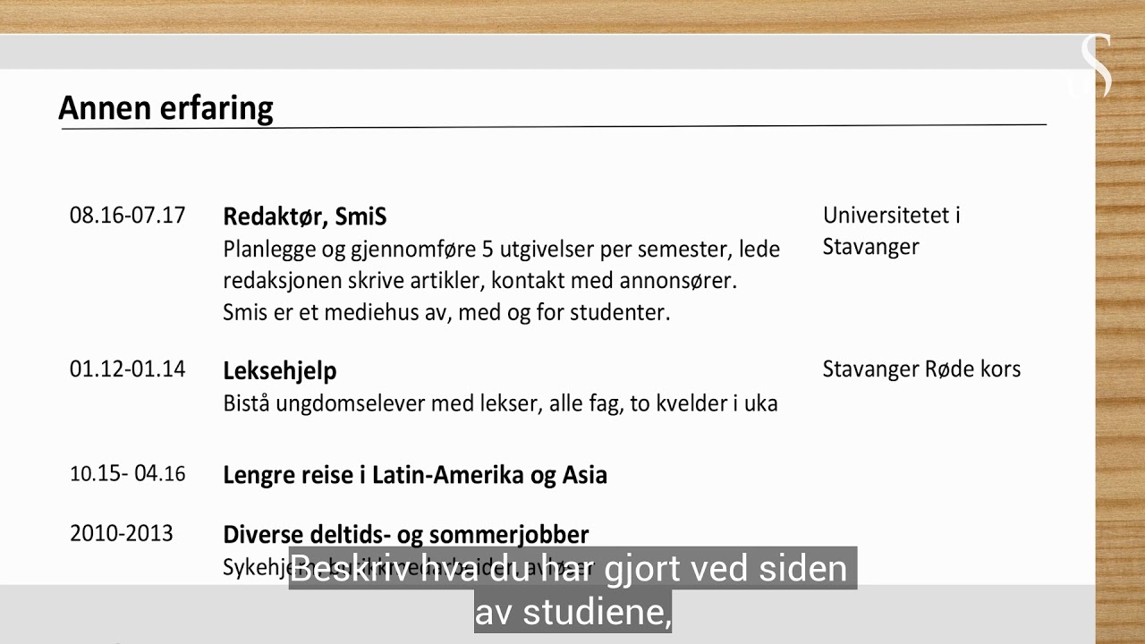 Slik skriver du CV