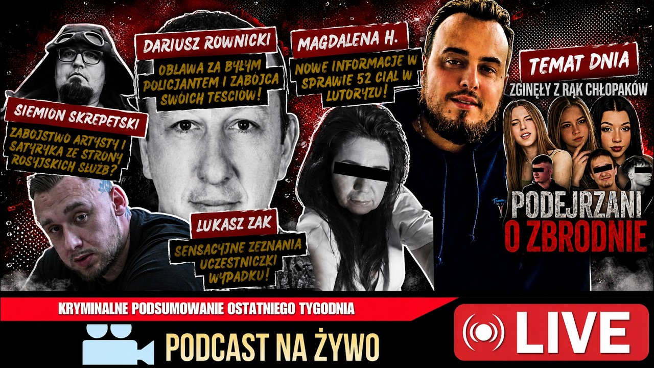 KRYMINALNE ESPRESSO: Łukasz Żak; Zab*jca rodziny; Siemion Skrepetski; Lutoryż i inne (#live)