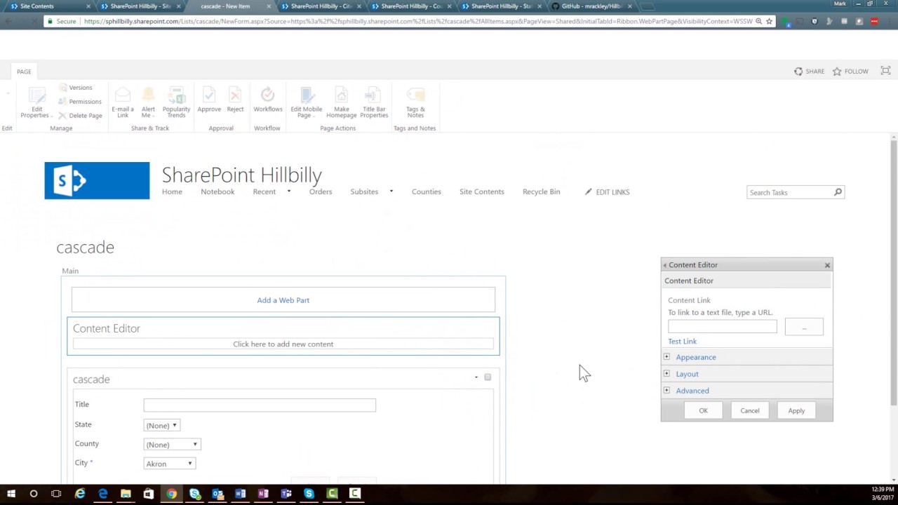 Multilevel Cascading Dropdowns for SharePoint 2013, 2016, and O365 Classic forms
