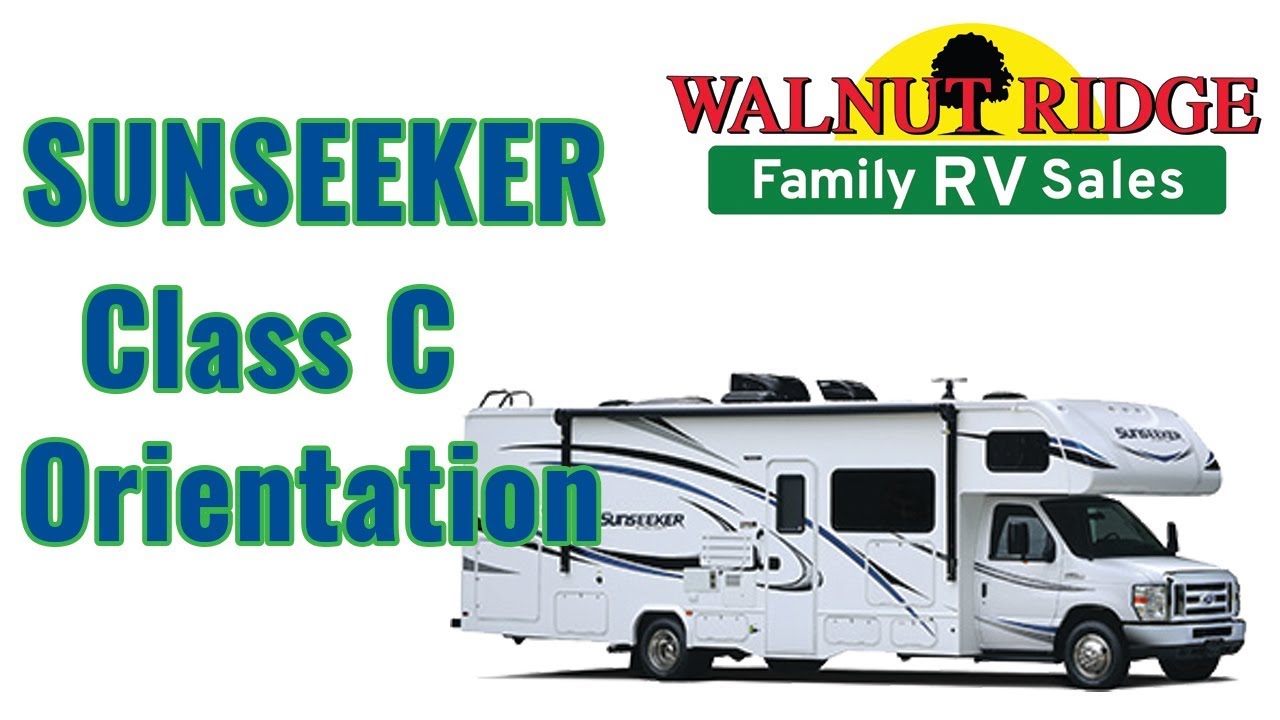 Sunseeker Class C Motorhome Orientation
