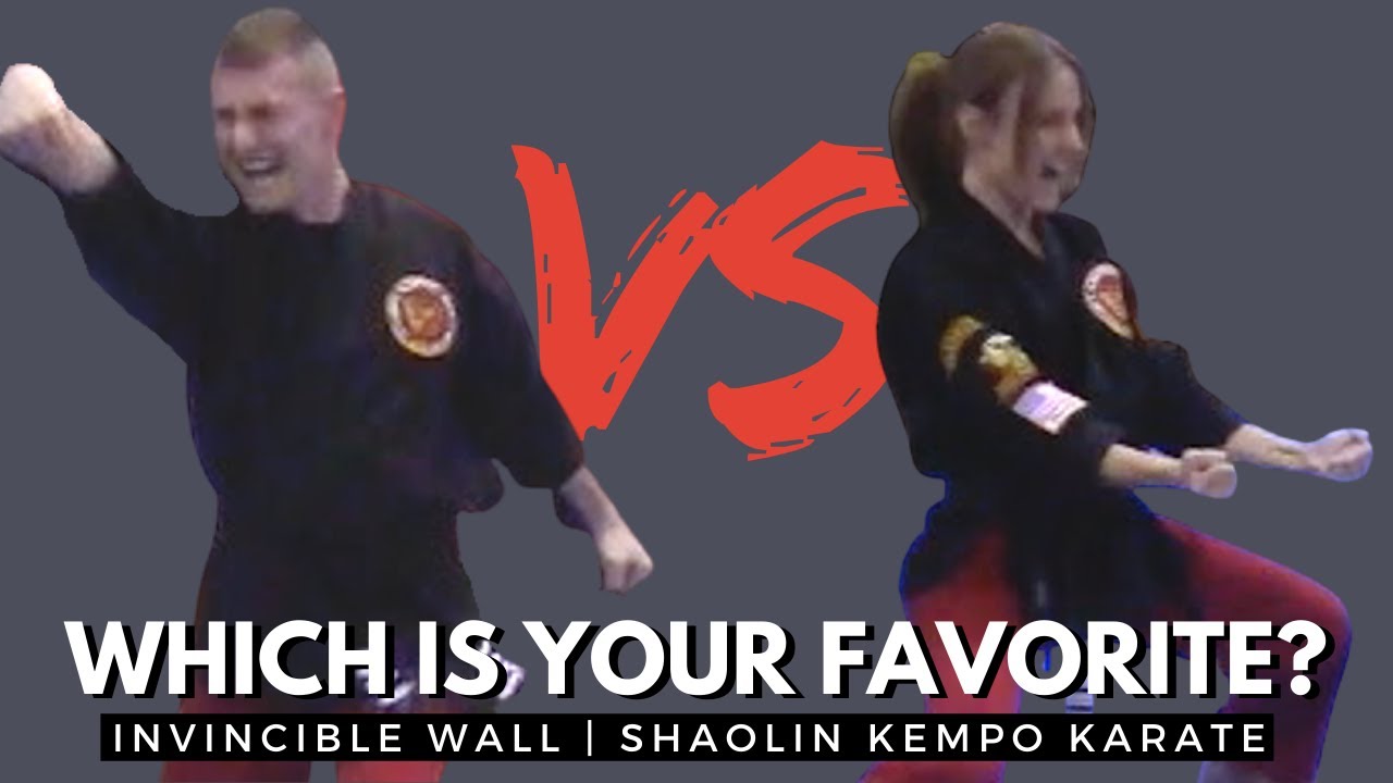 Invincible Wall - Which is your Favorite? - Shaolin Kempo Karate