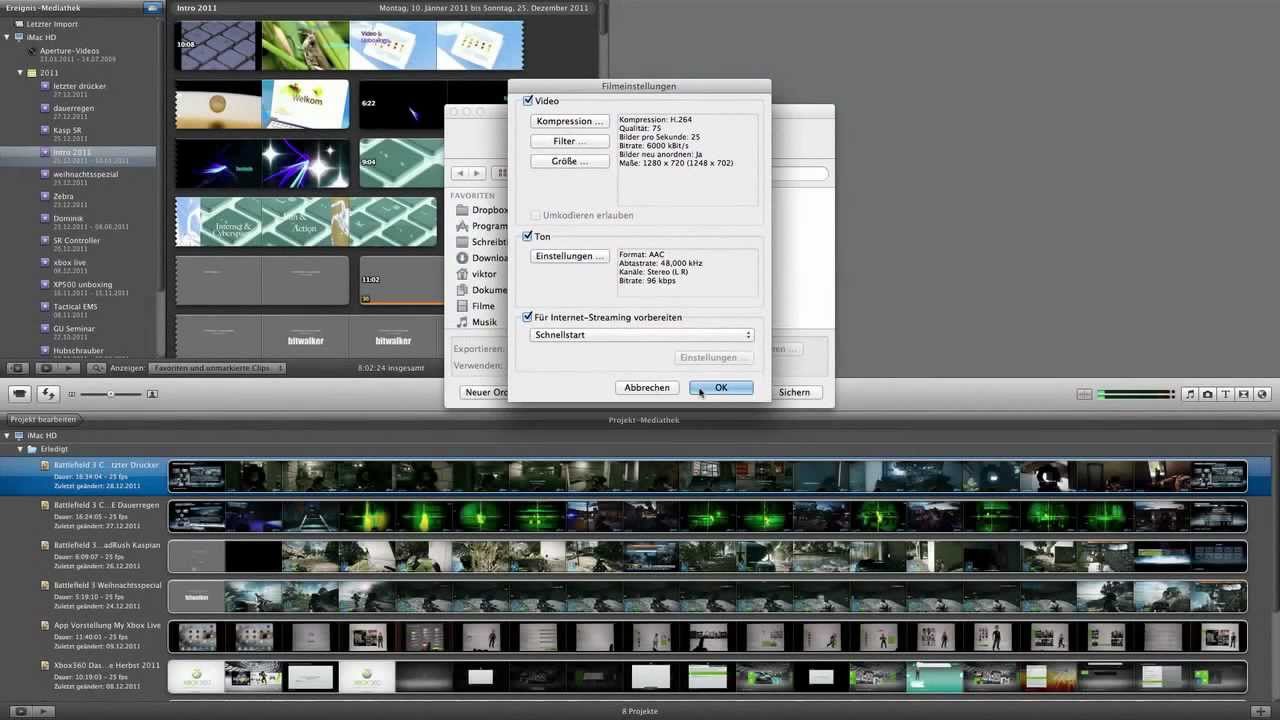 Youtube Videos Rendern und Uploaden