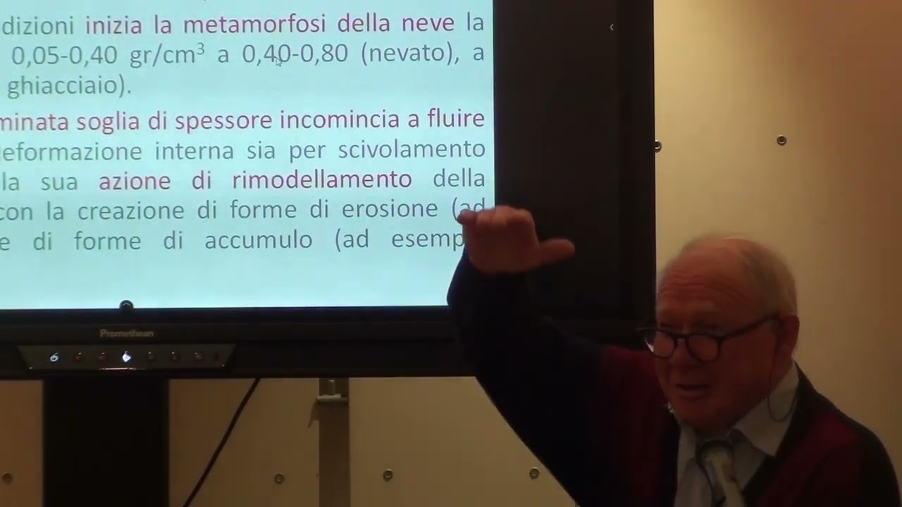 I ghiacciai che scompaiono. Relatore: Franco Romeo Milani