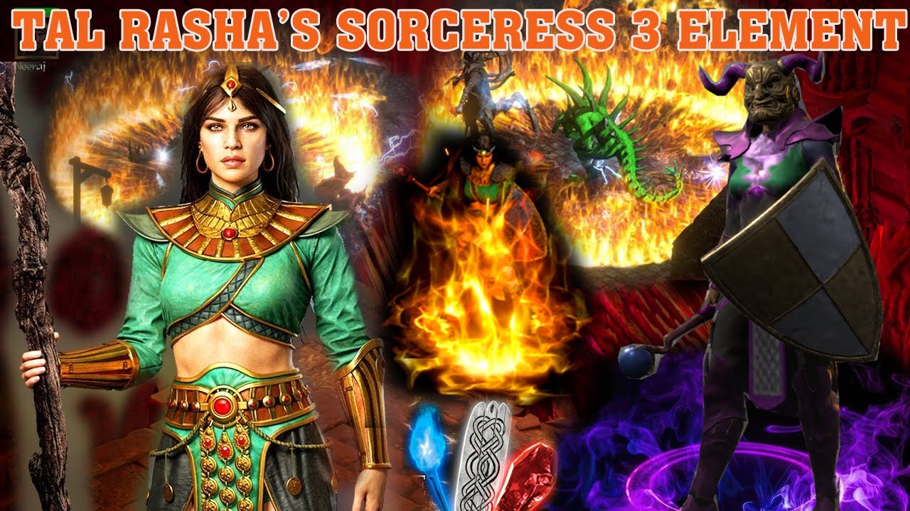 D2R &ndash; Tal Rasha&rsquo;s Sorceress vs Uber Tristram: Fire, Lightning & Cold Builds Compared