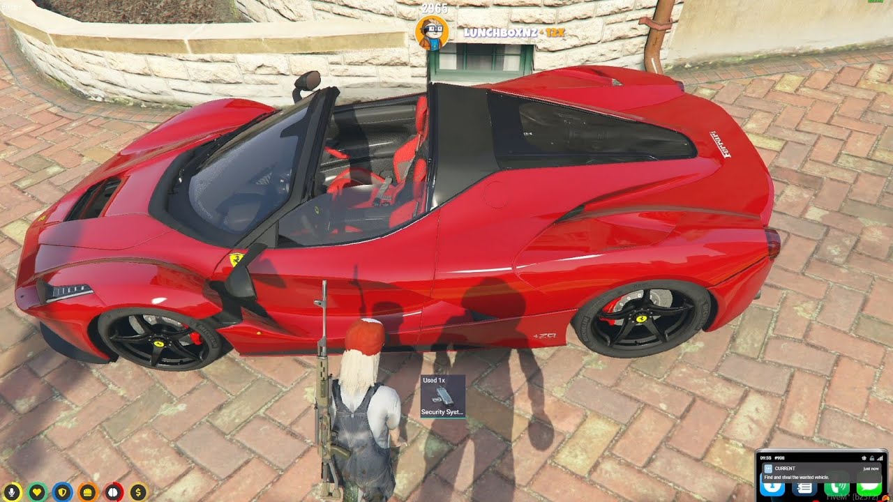 Francis Vin Scratch LA Ferrari X Class Car | Nopixel