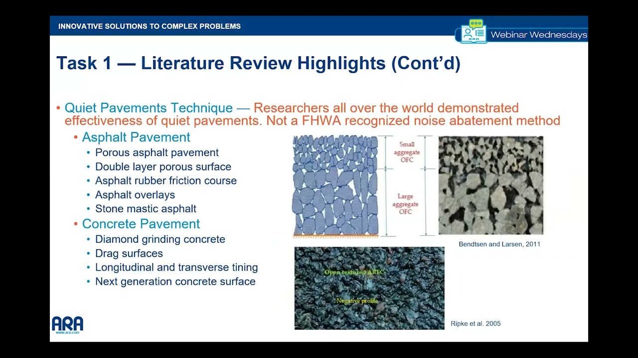 Possibilities of Quiet Pavements in Reducing Road Traffic Noise