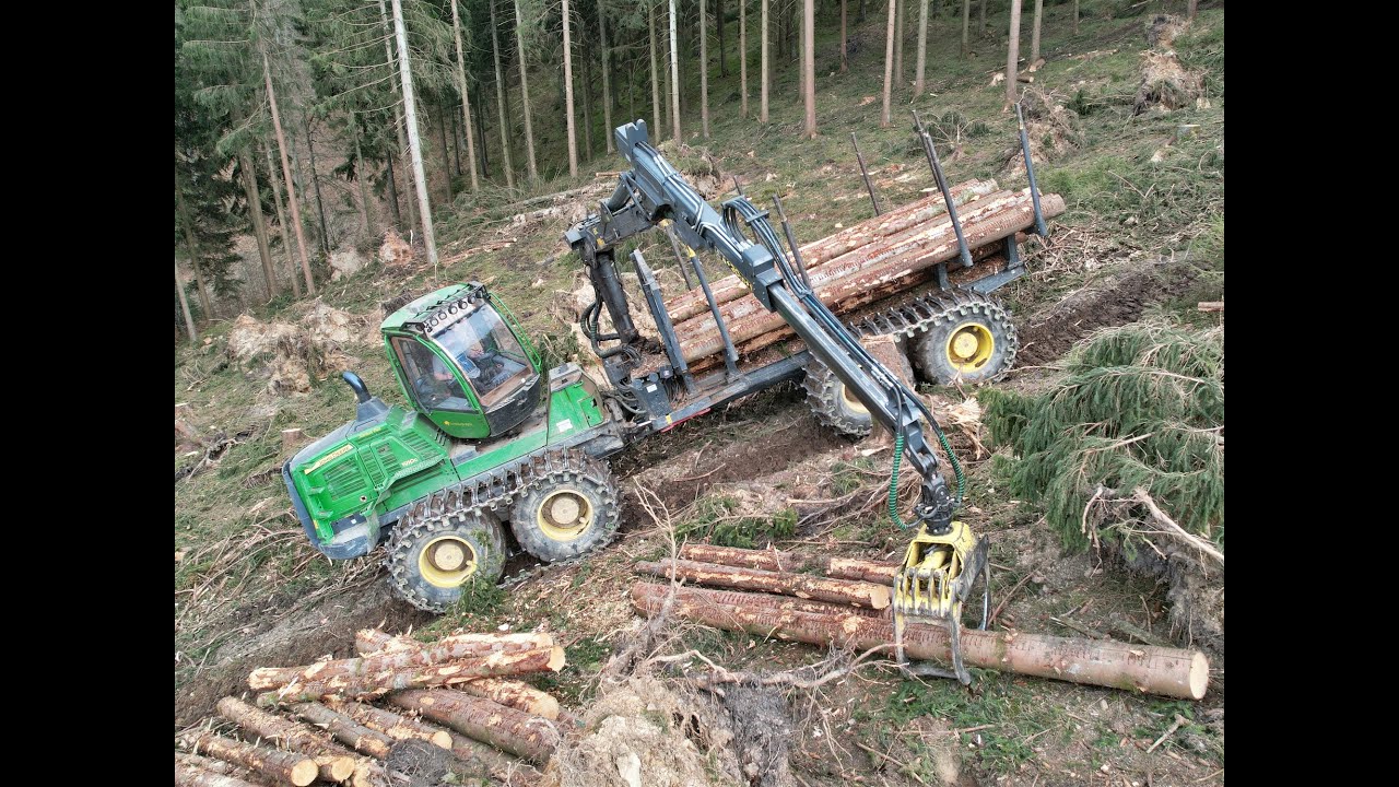 🌲*BIGGEST Deere* • John Deere 1910G • Biggest Forwarders • Aarman-Puit • LoggingVideo🌲