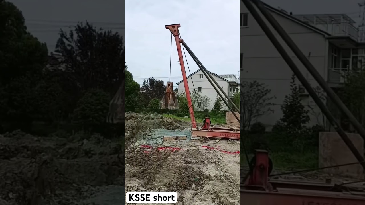 Crushing Concrete Giants: Heavyweight Dynamic Compactor Demolition🧑&zwj;🔧🧱👷🏯