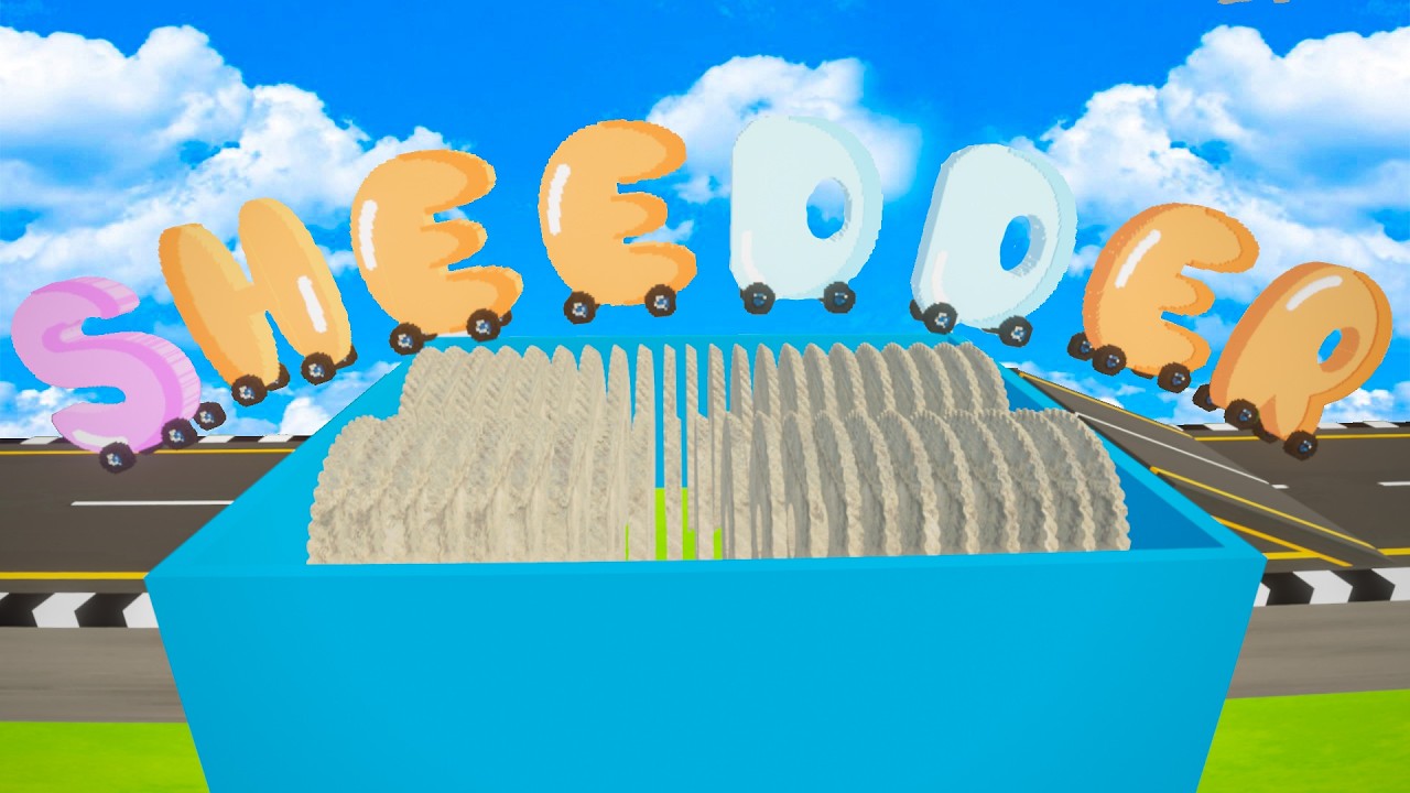 SPANISH Alphabet Lore Cars Jump Over Shredder  Teardown