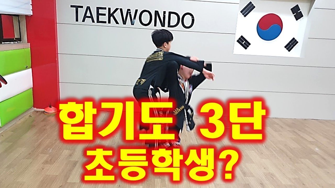 합기도3단 초등학생[호신술.낙법.발차기.스파링]쫌하네 I'm third degree in hapkido