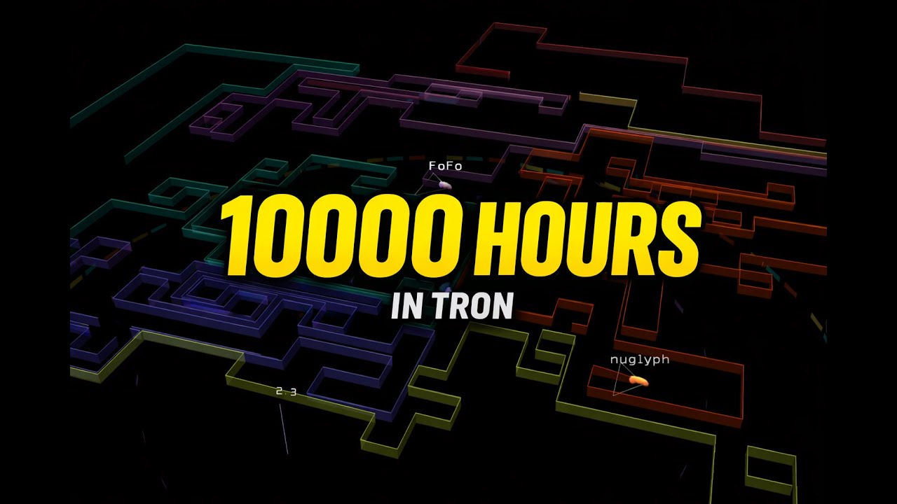 what 10,000 hours in TRON looks like... (retrocycles highlights)