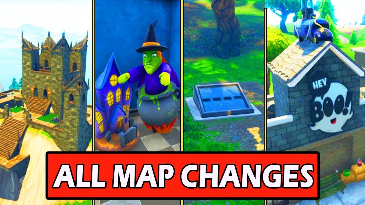 ALL *NEW* MAP CHANGES! SECRET BUNKER, HALLOWEEN SHOP! FORTNITE UPDATE! (SEASON 6)
