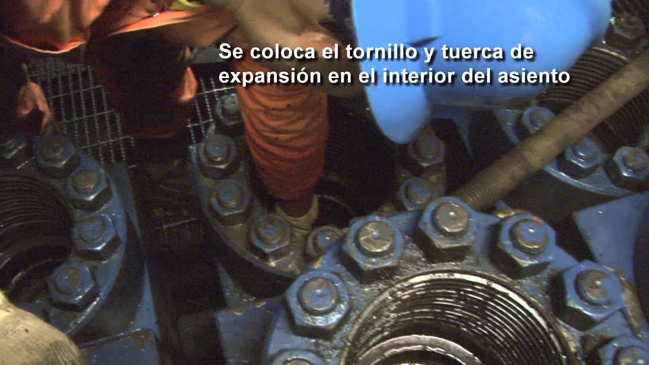 Cambio de asiento y valvula de la Bomba de Lodo