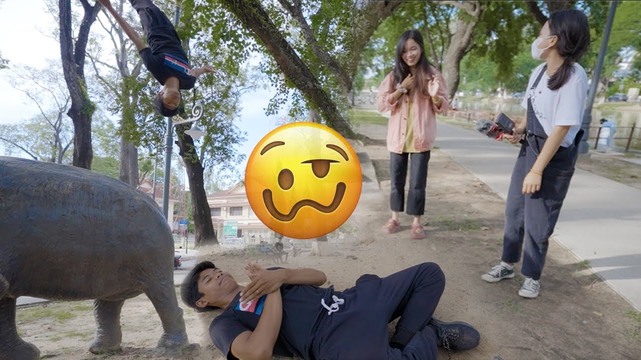 លោតអាឡាតដួលឲស្រីស្អាតលើកបី 🥴