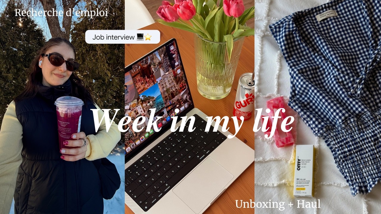 Weekly vlog ❄️💗 Try-on haul, Unboxing PR & Update recherche d’emploi