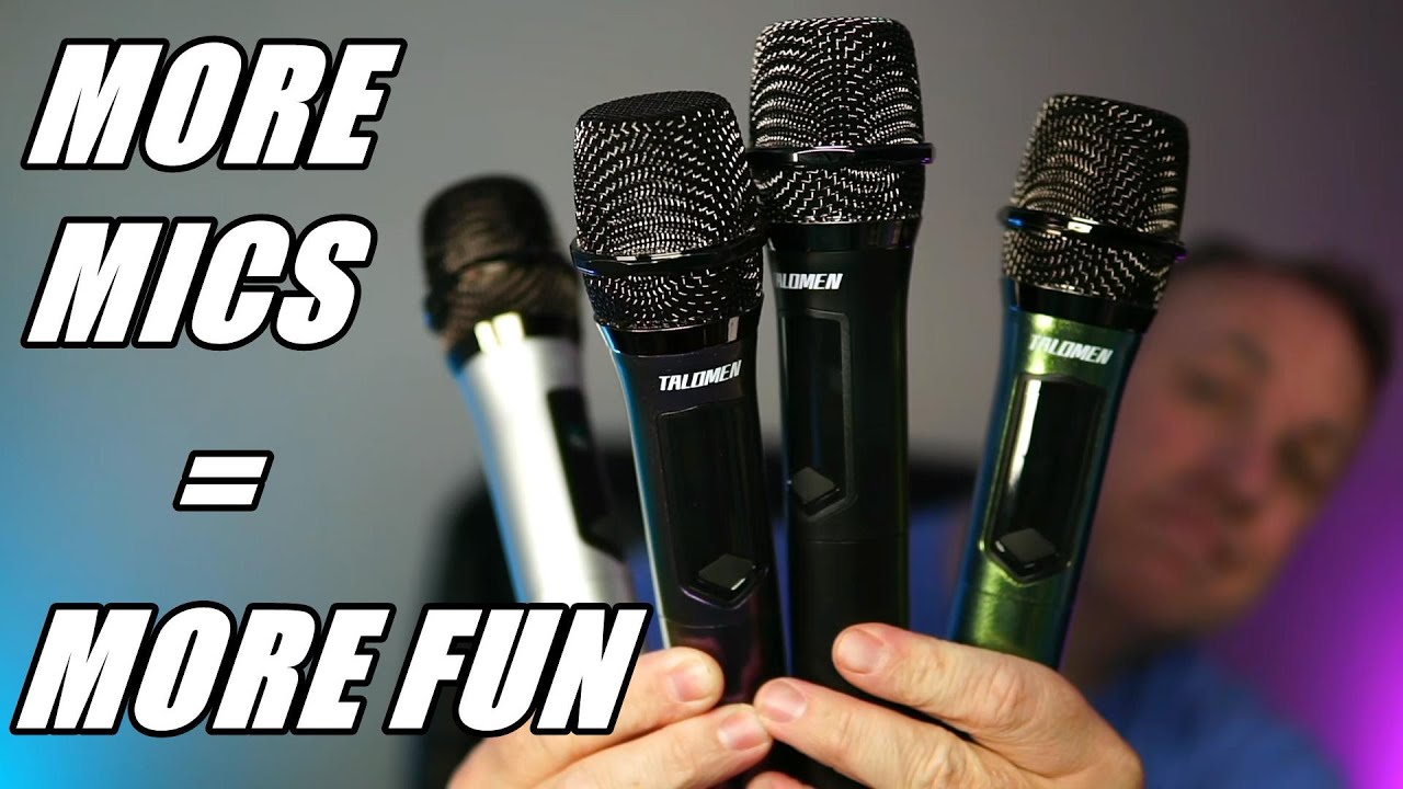 talomen 4 Wireless Rechargeable Karaoke Mics Review