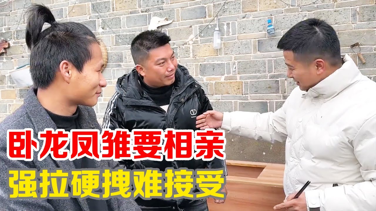卧龙凤雏要相亲，强拉硬拽难接受，媒公笑得乐开花【小马行九州】