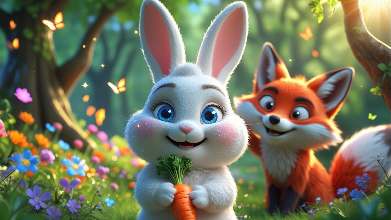 Fox & Rabbit rhyme #rhymes #kids  #wonderkidsstories #usa #usakids #newyork #america #americankids