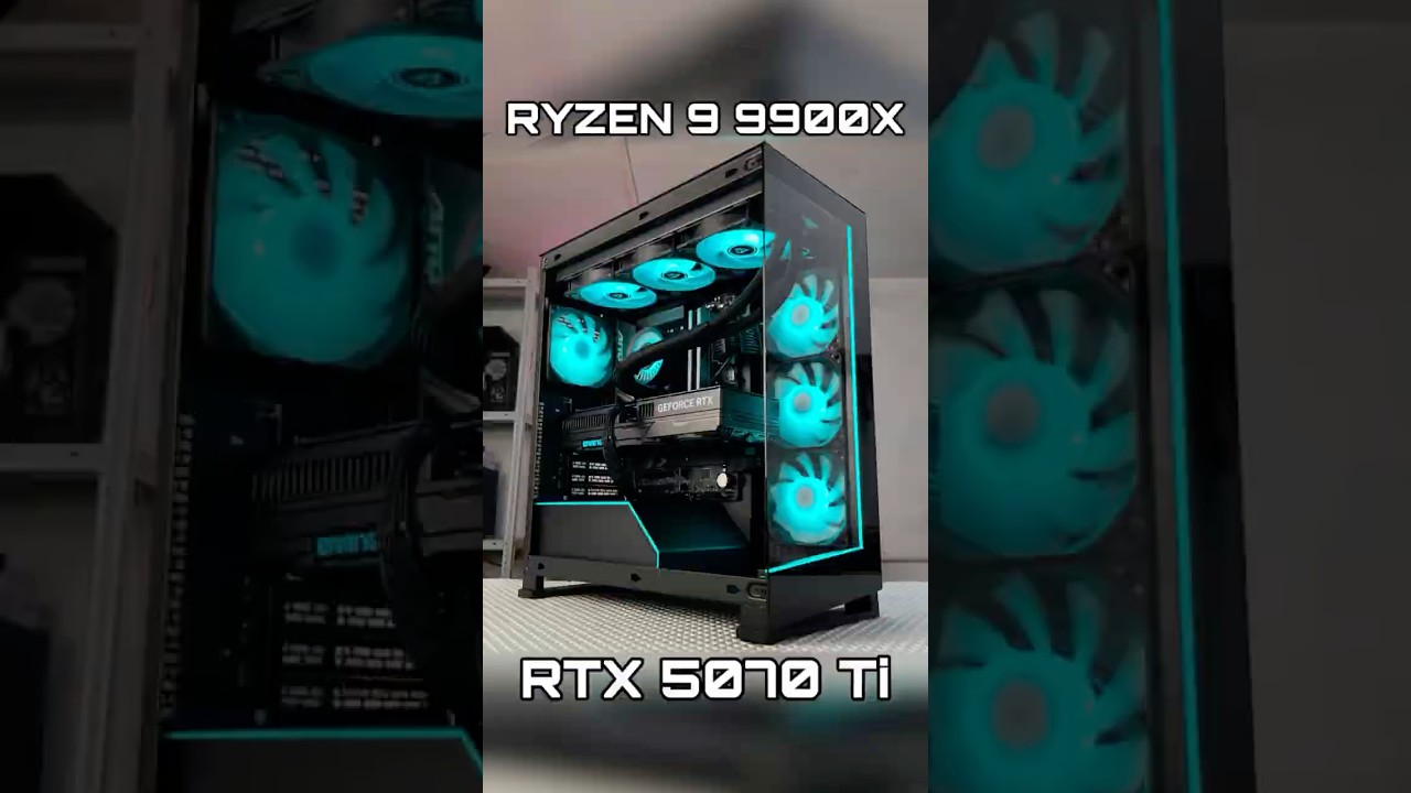 МОЩНЫЙ ПК RYZEN 9900X RTX 5070 Ti #test #AMD #rtx #nvidia #2к #pc #gamingpc #игровая #сборка #пк