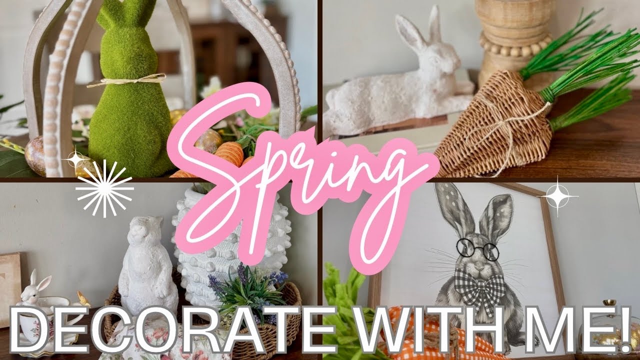 🐰🌸Decorate With Me for Spring! Fresh & Elegant Easter Home Decor 🌷Stunning Spring Makeover