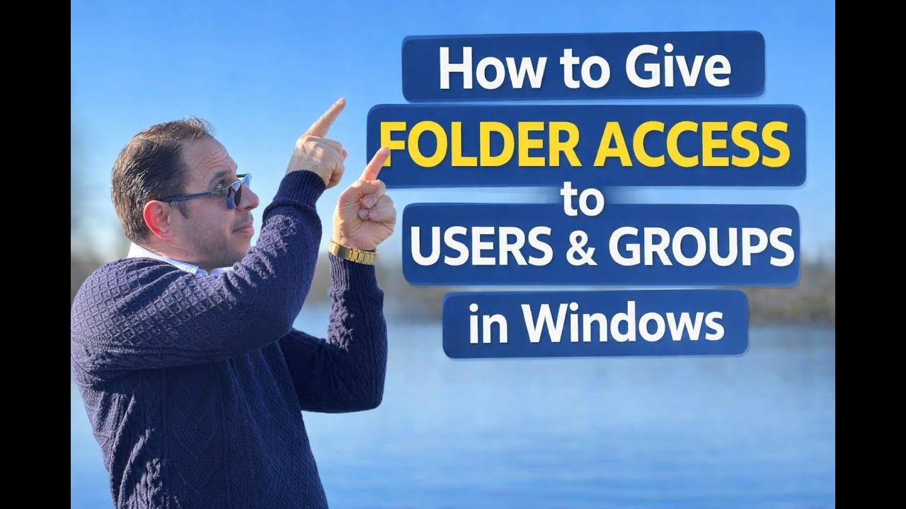 How to Give Folder Access to Users & Groups in Windows (Sharing Permissions)