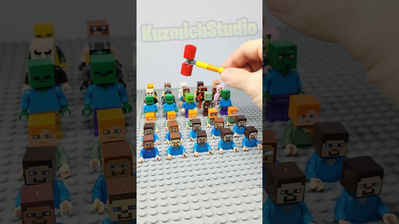 🎶Музыкальный Лего Майнкрафт. #minecraft #lego #trend