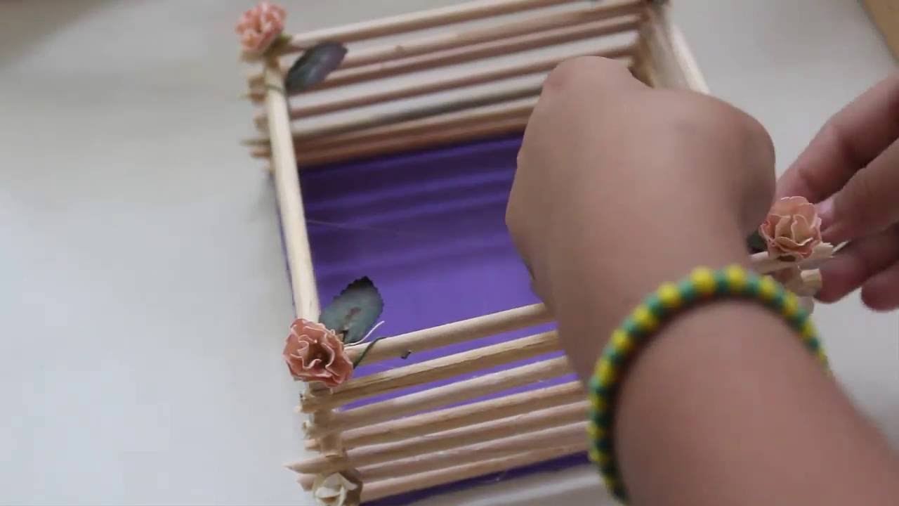 Cajita de palitos de madera