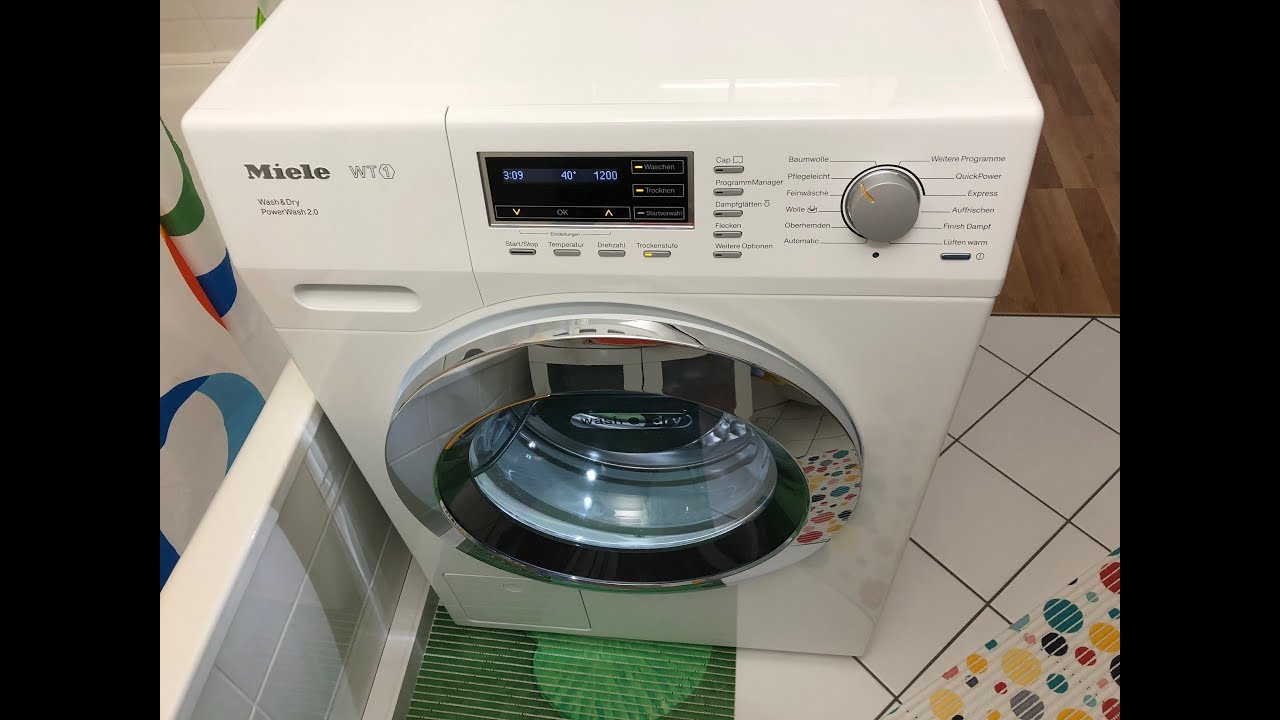 Miele WT1 Waschtrockner (Washer Dryer) WTF 130 WPM - Pflegeleicht (Synthetics) 40°C - Full Cycle