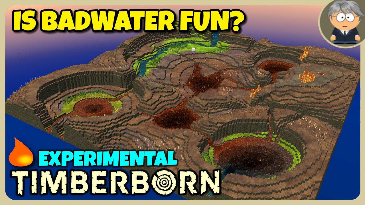 Badwater Update - Craters Map - Experimental Timberborn Gameplay