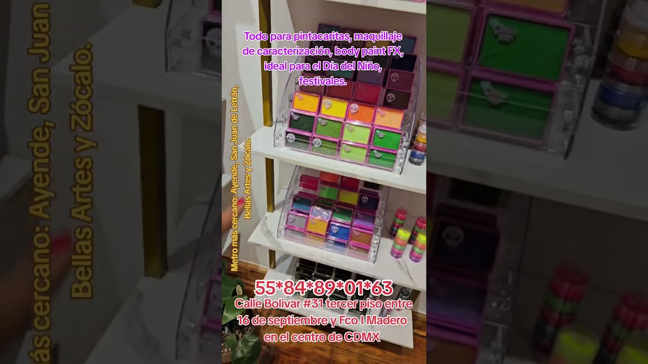 Maquillaje especial para pintacaritas día del niño, festivales en CDMX