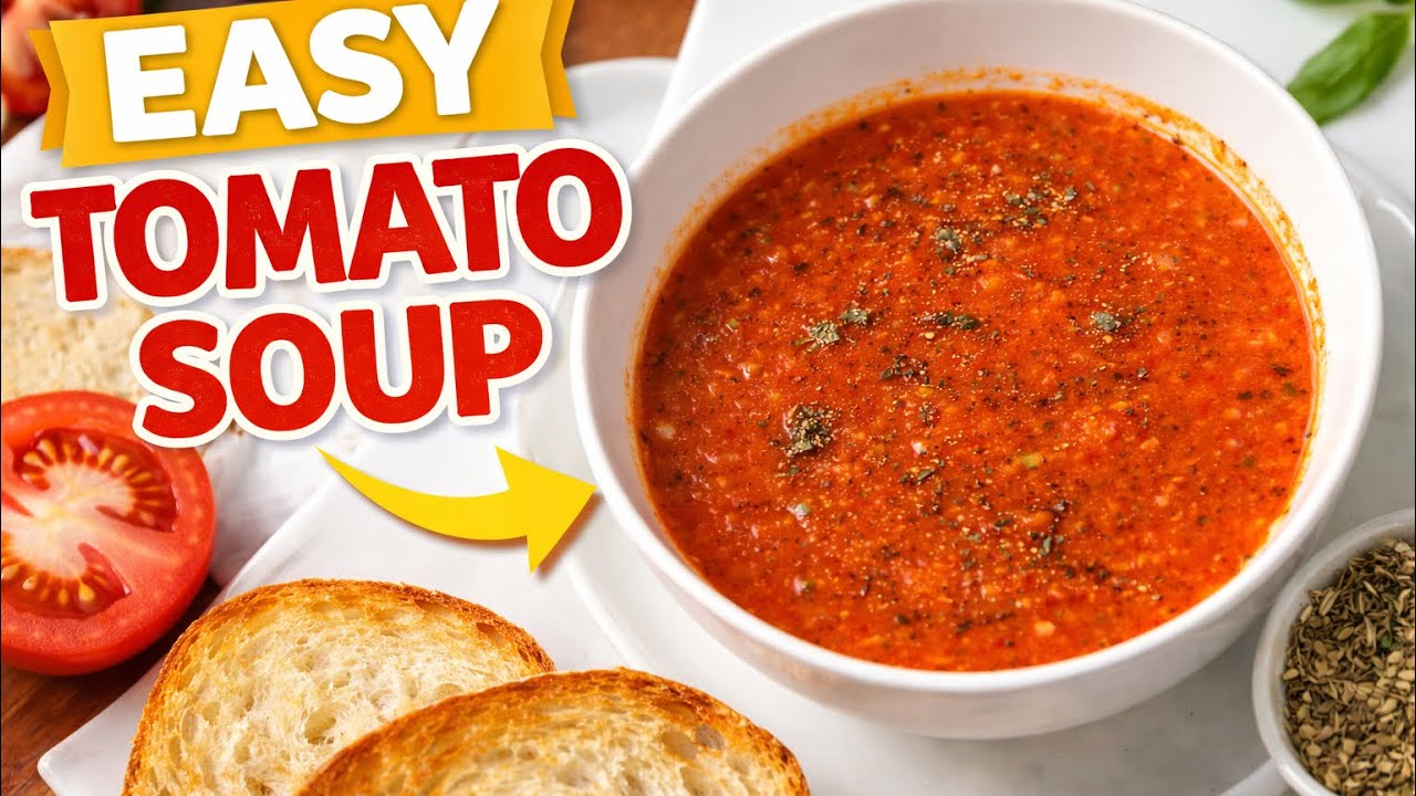 Easy Tomato Soup That Will Blow Your Mind 🤯 (Simple Ingredients!)