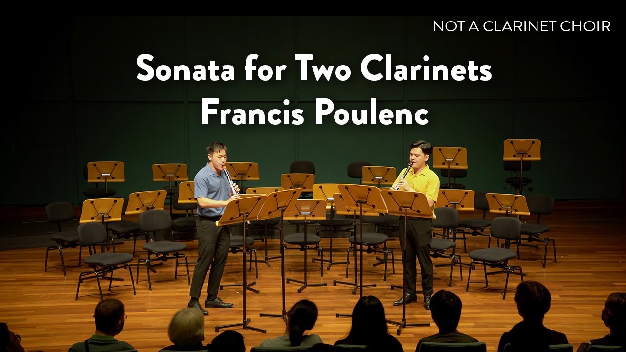 Sonata for Two Clarinets - Francis Poulenc // Not A Clarinet Choir