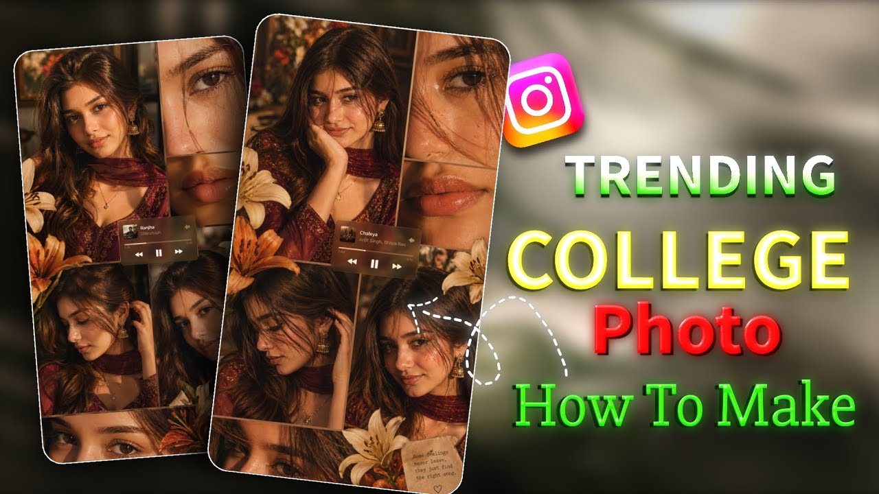Trending Instagram Collage AI Photo Editing | Free ChatGPT Photo Editing Prompt
