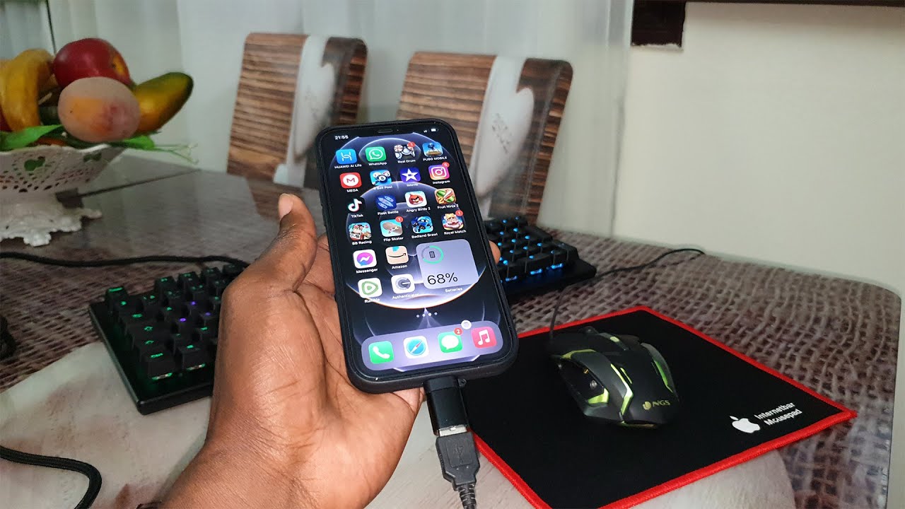 Как одновременно подключить игровую клавиатуру и мышь к Apple iPhone 12 Pro Max