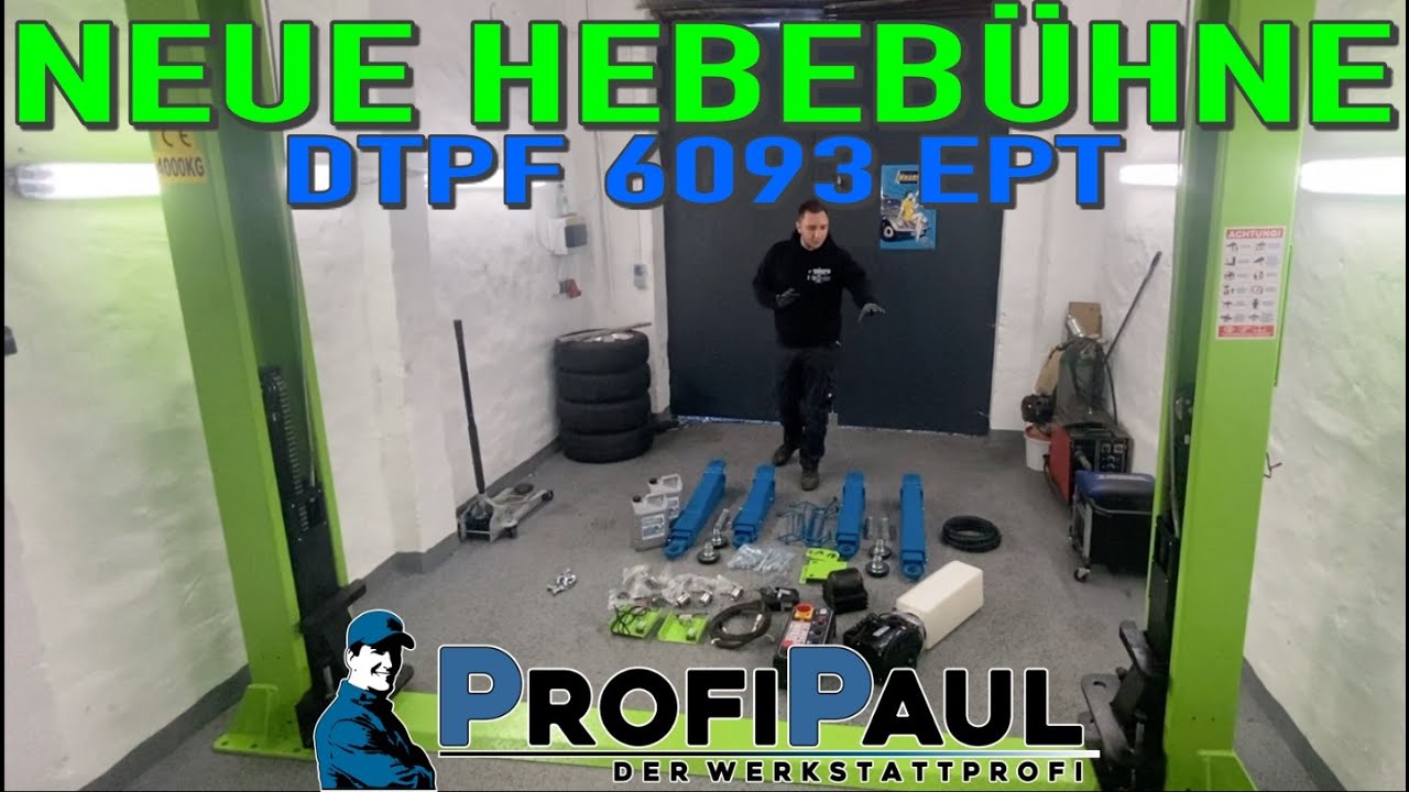 AUFBAU EINER 2-SÄULEN HEBEBÜHNE! ProfiPaul DTPF 6093 EPT